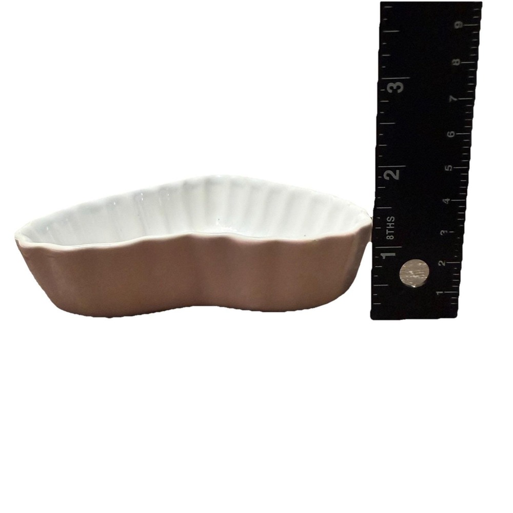 Pacific Island Creation Pink Heart Shaped Ramekin Ceramic Oven Safe Set Of 5 - Picture 8 of 10